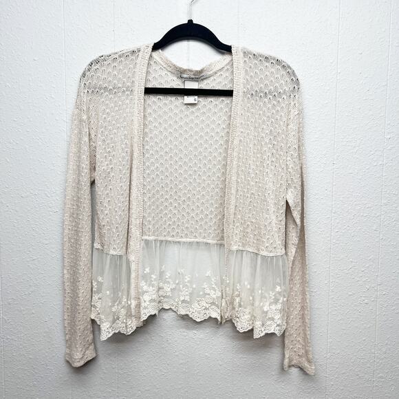American Rag Fairy Ethereal Bohemian Cottage Prairie Twee Womens Cardigan Small - Picture 1 of 11